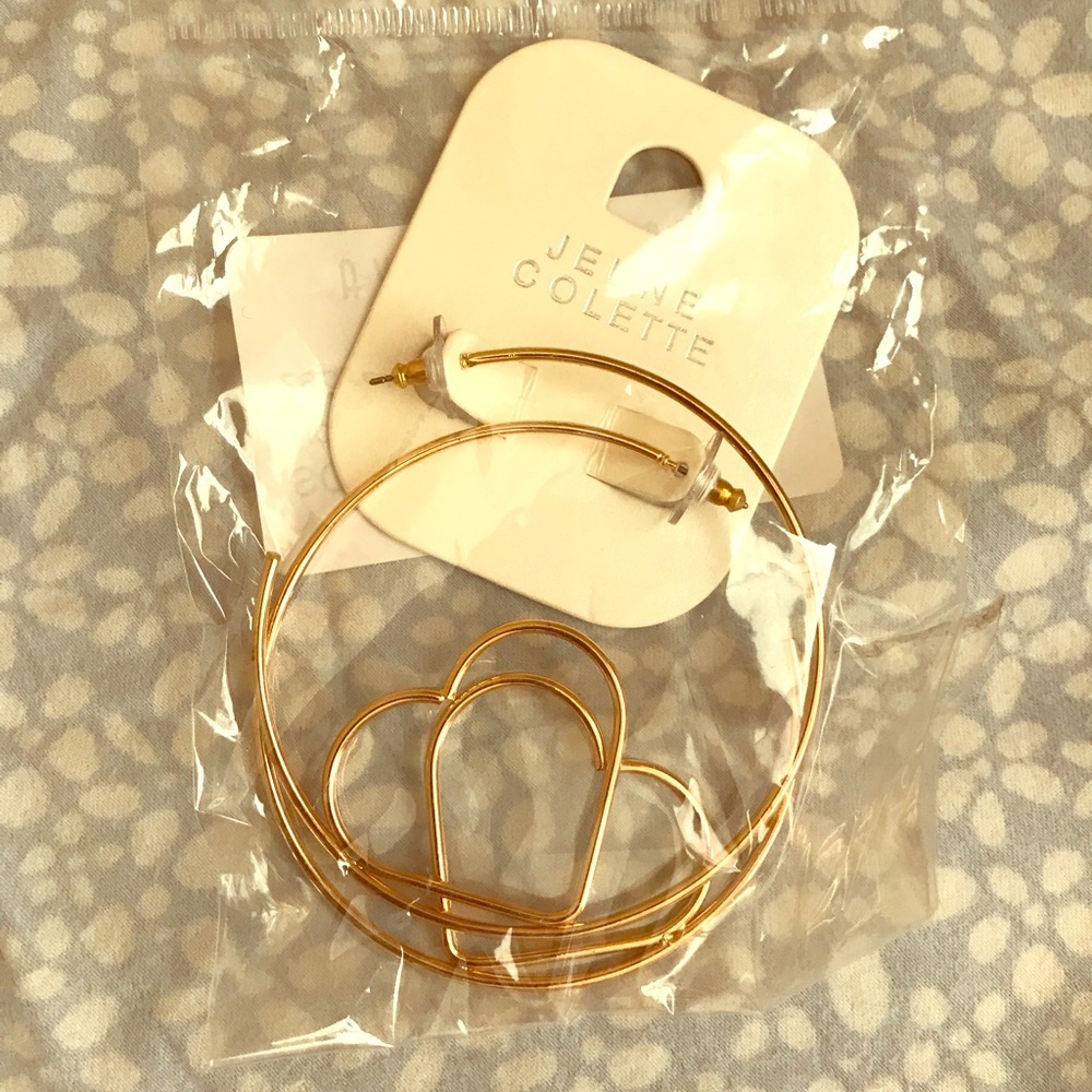 Heart Hoop FashionNova Earrings